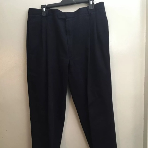 Salvatore Ferragamo Other - Salvatore Ferragamo Mens Pleated Pants Blue Size 44 Made In Italy